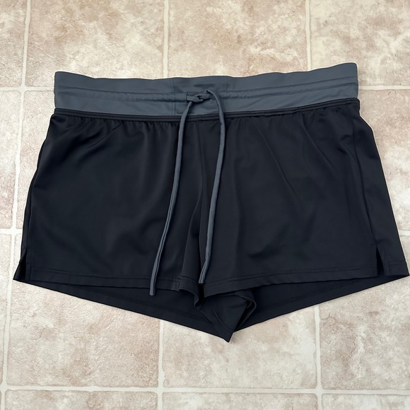 Title nine Other - Title Nine Swim Shorts Lined Black Gray Drawstring Size Large